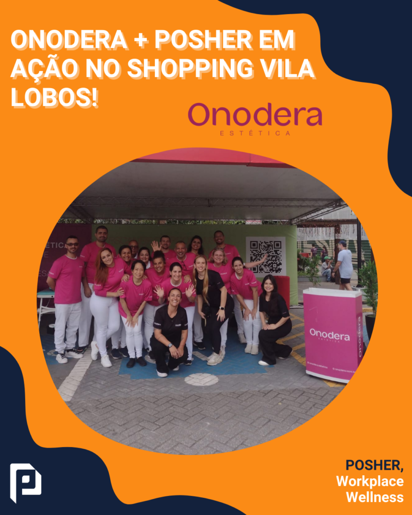 A @onodera.estetica, referência em estética no Brasil, conta com a POSHER para levar bem-estar em seus eventos. Na última corrida Track&Field, no Shopping Villa Lobos, a POSHER ofereceu quick massage aos participantes. Em 2024, cerca de 440 profissionais da POSHER participaram de ações da Onodera.